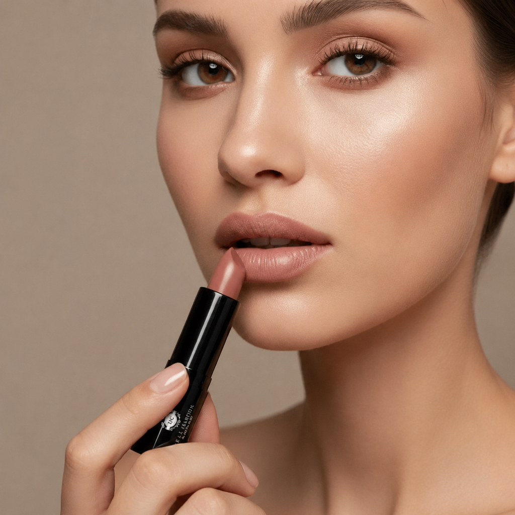 Chloe Luxury Matte Nude Lipstick | Long-Lasting Hydrating Vegan Lip Color
