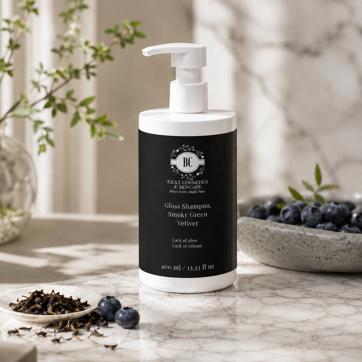 Gloss Shampoo, Smoky Green Vetiver