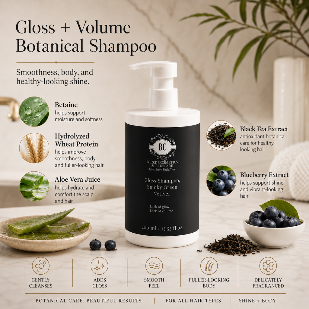 Gloss Shampoo, Smoky Green Vetiver