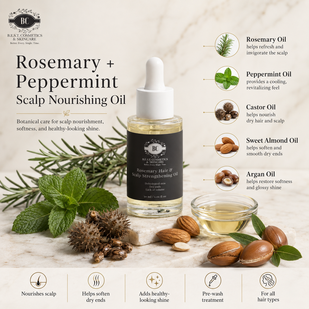 Rosemary + Peppermint Scalp Nourishing Oil