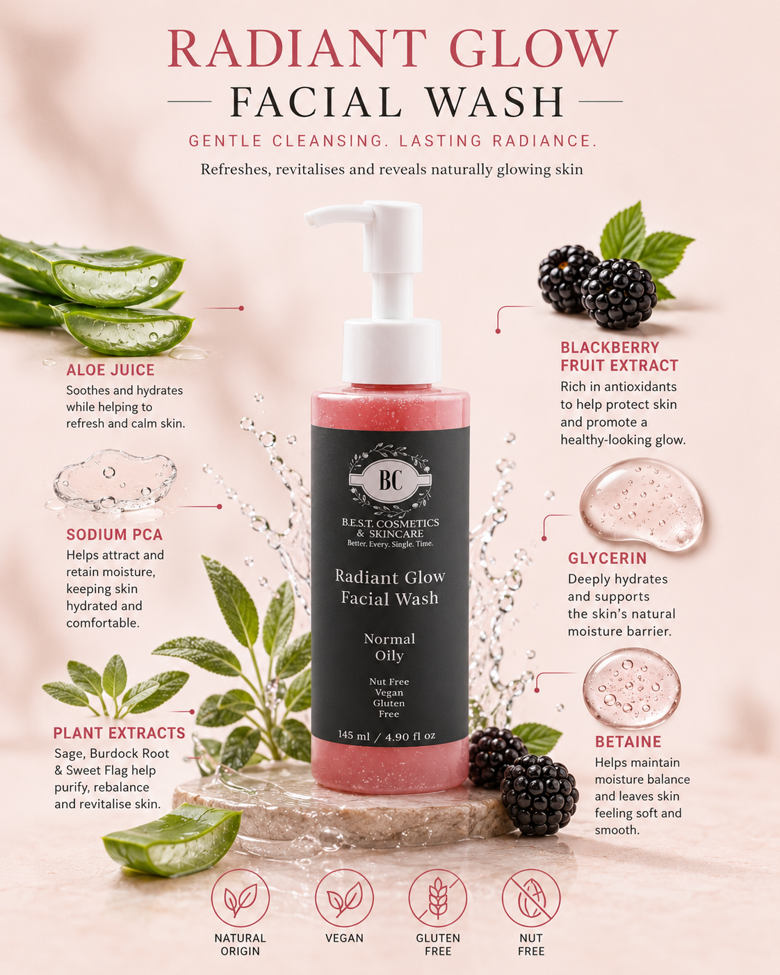 Radiant Glow Facial Wash