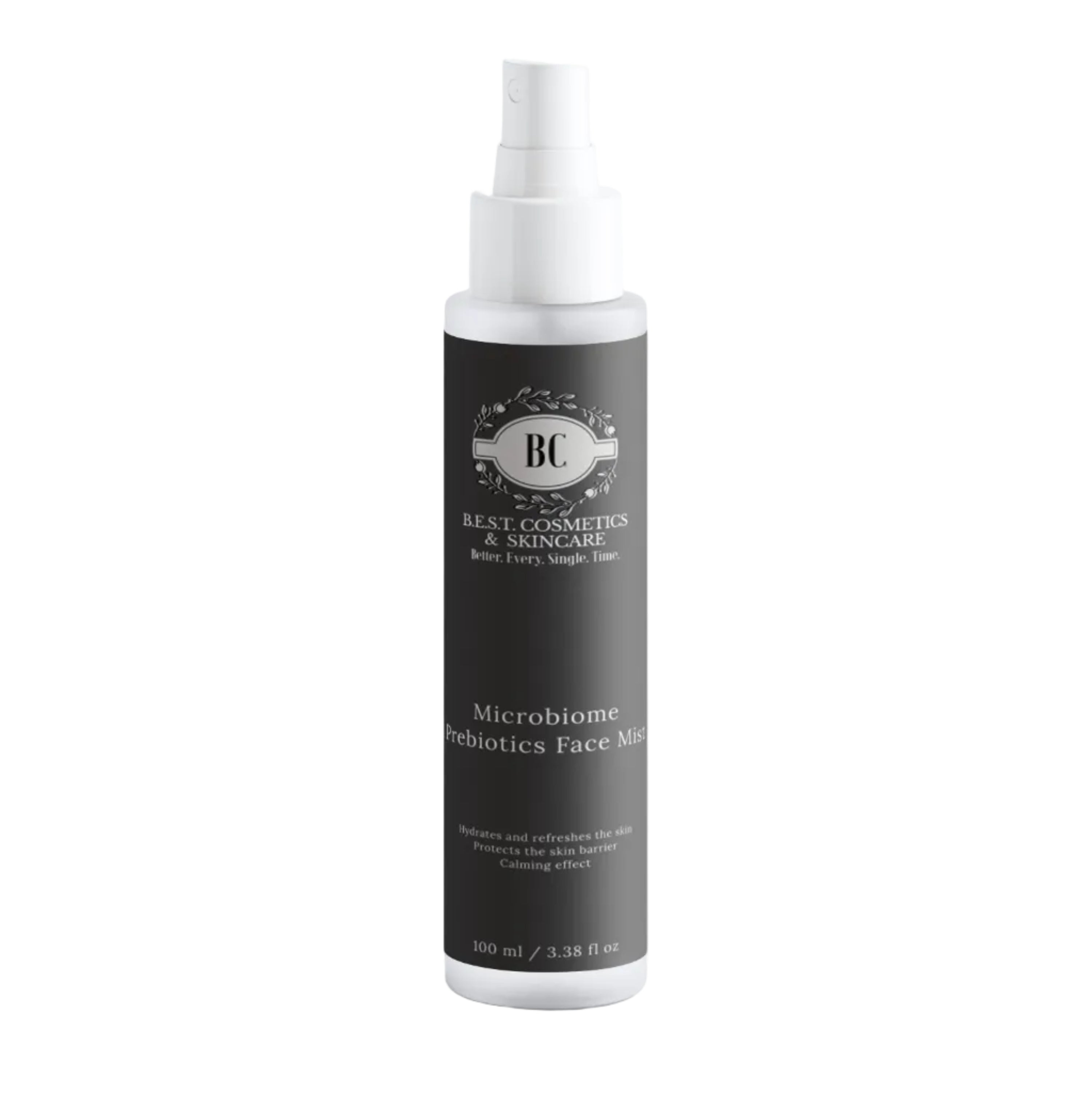 B.E.S.T. Cosmetics & Skincare bottle with white cap on a white background