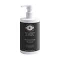 Bottle of B.E.S.T Cosmetics & Skincare sensitive scalp shampoo with a black label on a white background 
